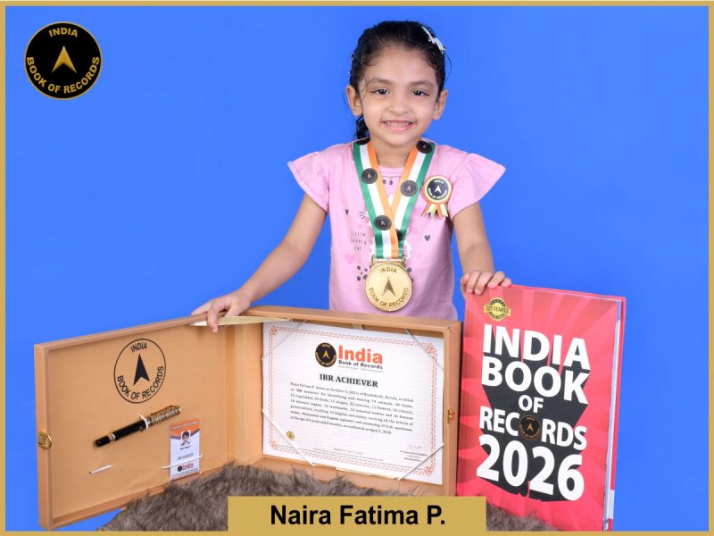 Image of Naira Fatima P. with IBR Achiever Certificate.