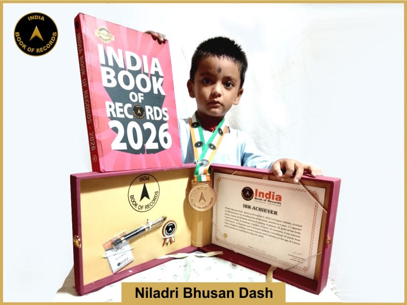 Image of Niladri Bhusan Dash with IBR Achiever Certificate.