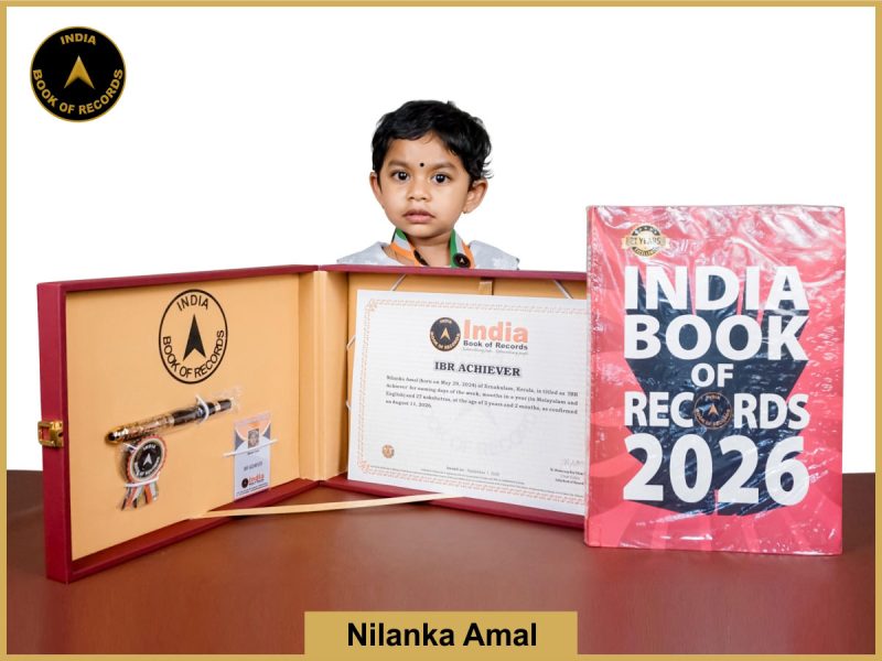 Image of Nilanka Amal with IBR Achiever Certificate.