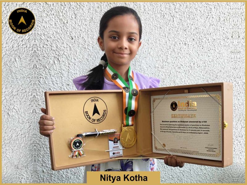 Pic of Nitya Kotha, Maximum questions on Hinduism answered by a kid