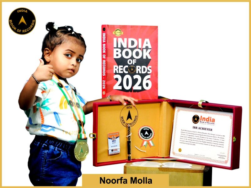Image of Noorfa Molla with IBR Achiever Certificate.