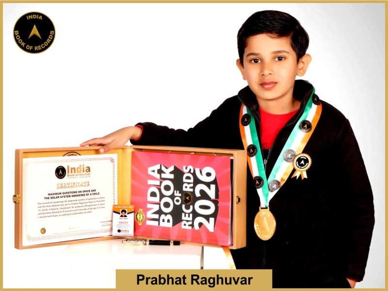 Image of Prabhat Raghuvar with IBR Achiever certificate.