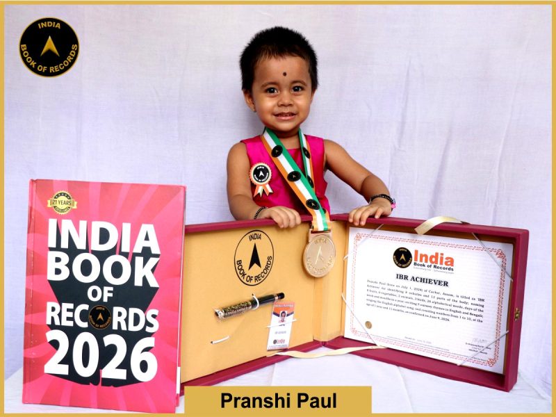 Pic of Pranshi Paul with IBR Achiever certificate.