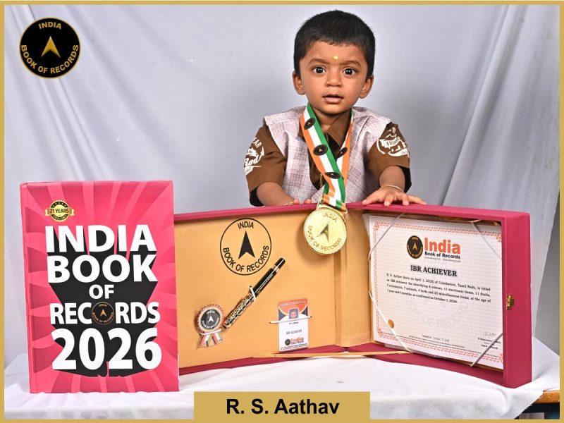 Image of R. S. Aathav with IBR Achiever Certificate.