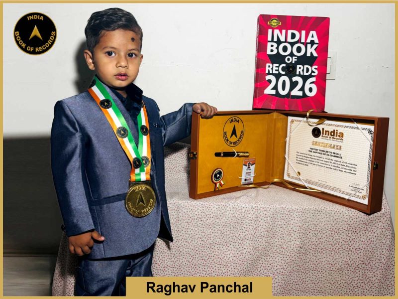Image of Rahul Panchal, Fastest toddler to recall the capitals of 50 countries