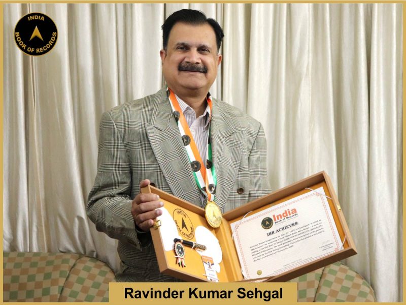 Ravinder Kumar Sehgal - IBR Achiever