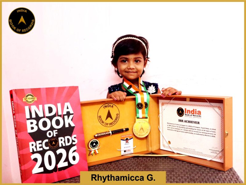 Pic of Rhythamicca G. with IBR Achiever certificate.