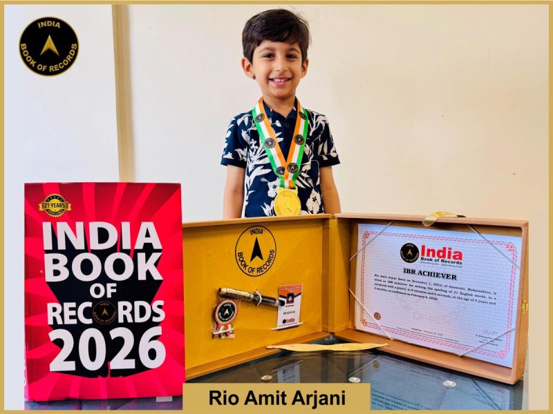Image of Rio Amit Arjani with IBR Achiever certificate.
