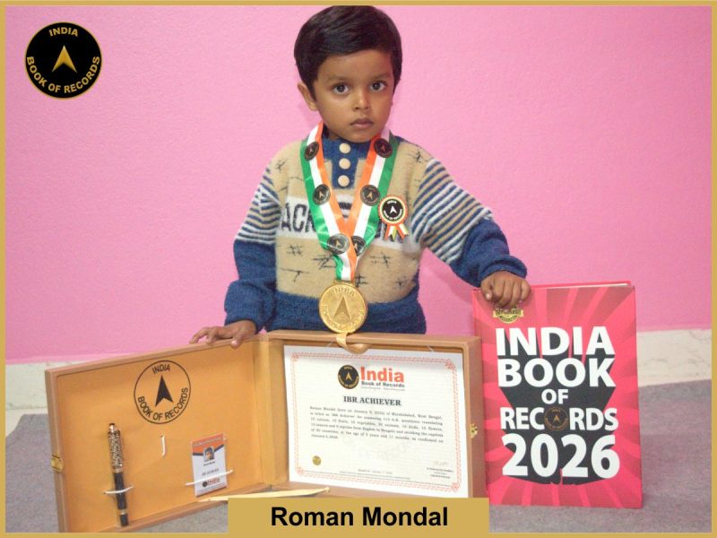 Image of Roman Mondal with IBR Achiever certificate.