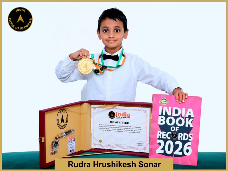 Image of Rudra Hrushikesh Sonar with IBR Achiever Certificate.