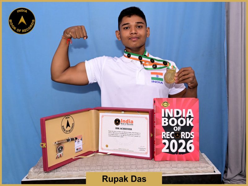 image of Rupak Das with IBR Achiever Certifcate.
