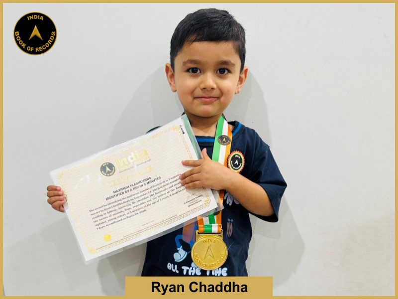 Image of Ryan Chaddha, Maximum flashcards identified by a kid in 5 minutes.