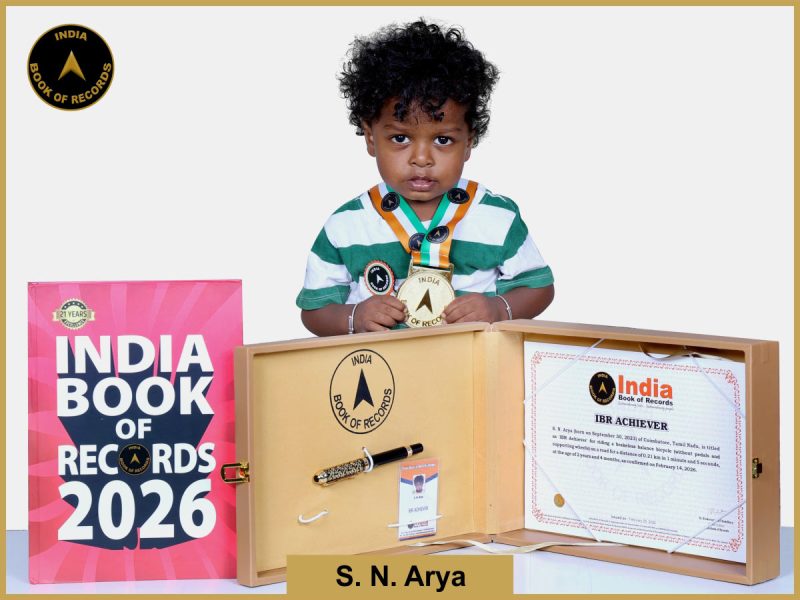 Image of S. N. Arya with IBR Achiever certificate.