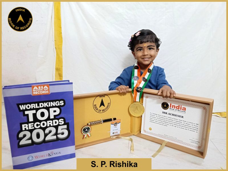 S. P. Rishika - IBR Achiever