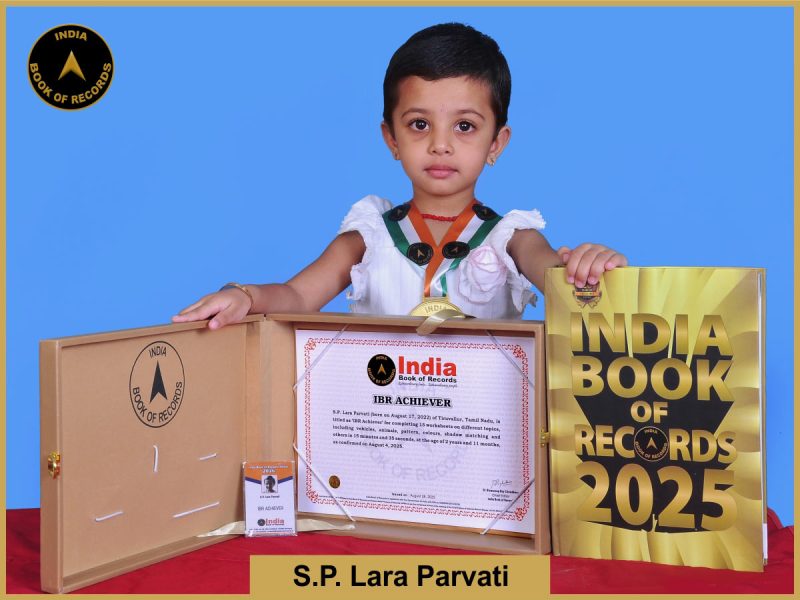 S.P. Lara Parvati - IBR Achiever