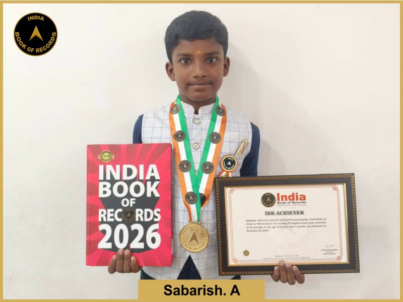 Sabarish. A - IBR Achiever
