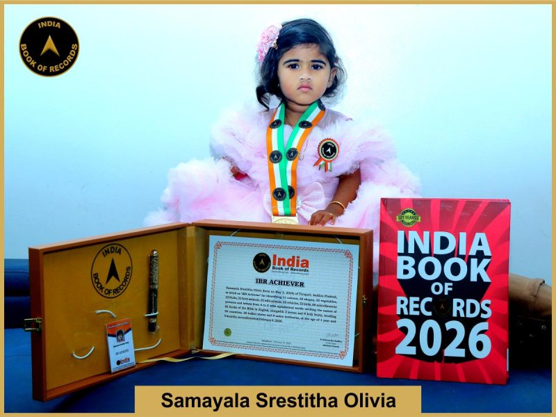 Image of Samayala Srestitha Olivia with IBR Achiever certificate.