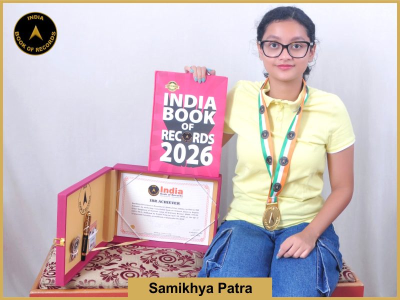 pic of Samikhya Patra with IBR Achiever Certificate.
