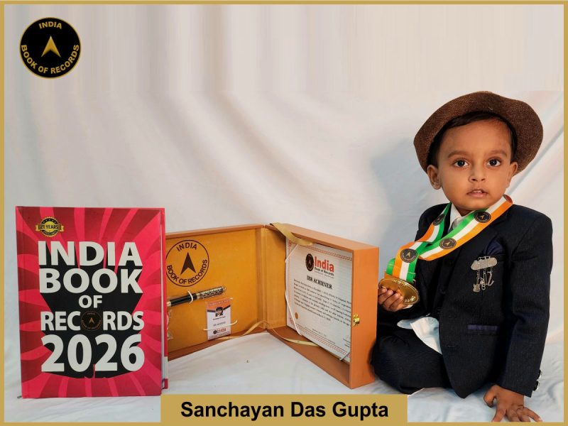 Image of Sanchayan Das Gupta with IBR Achiever Certificate.