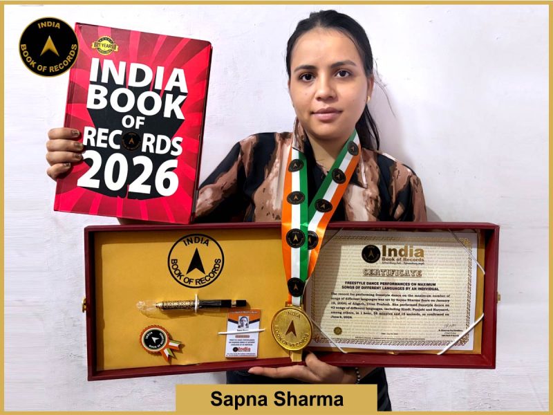 Image of Sapna Sharma, Freestyle dance performances on maximum songs of different languages by an individual.
