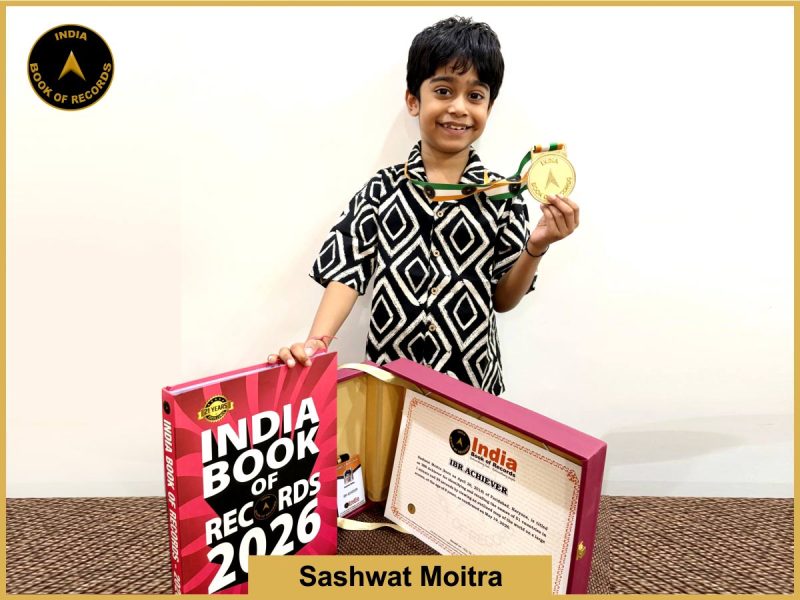 Image of Sashwat Moitra with IBR Certificate.