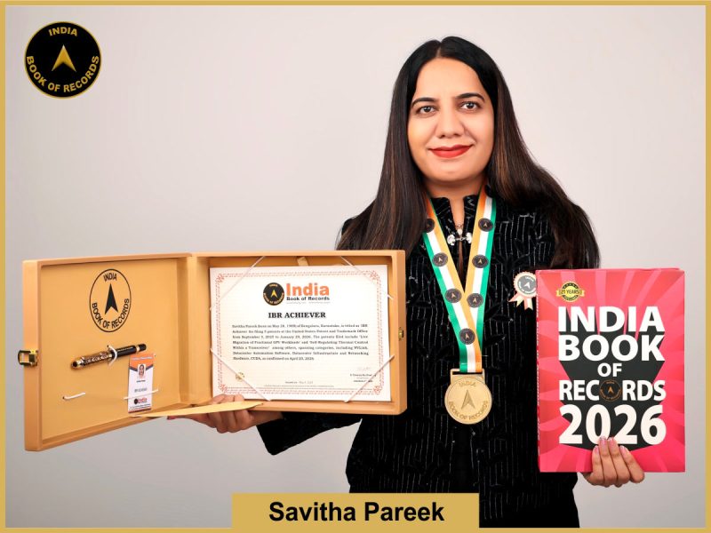 Image of Savitha Pareek with IBR Certficate.