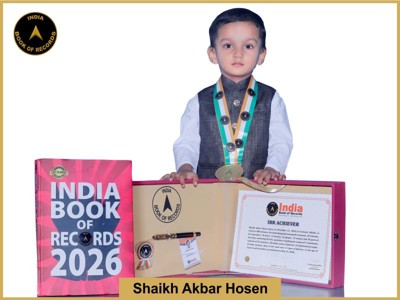 Image of Shaikh Akbar Hosen with IBR Achiever Certificate.