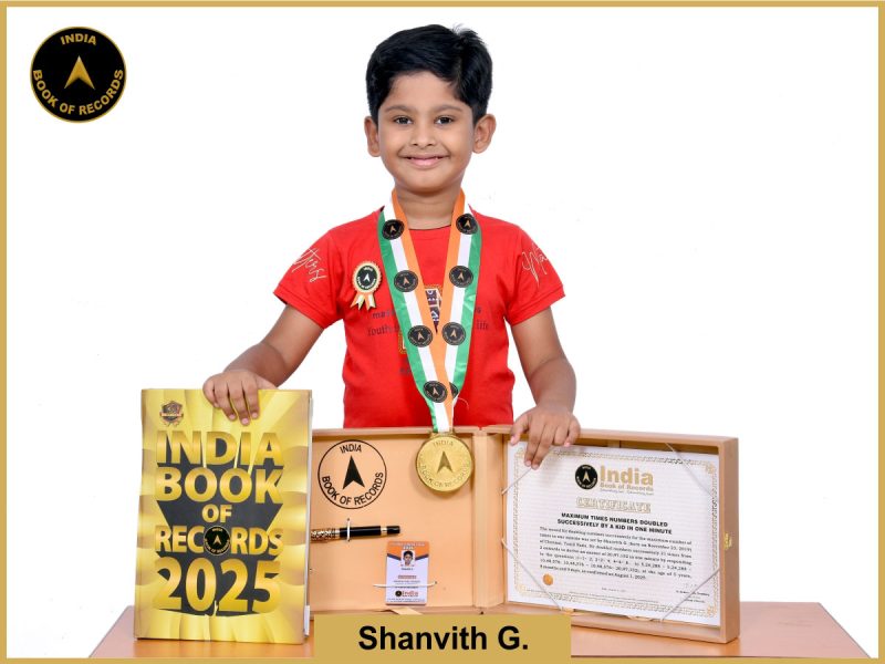 times numbers doubled successively by a kid in one minute 