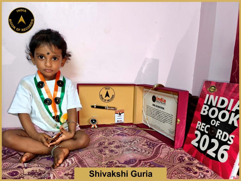 Image of Shivakshi Guria with IBR Achiever certificate.