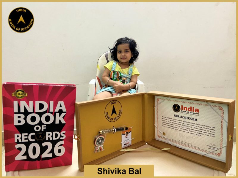 Image of Shivika Bal with IBR Achiever certificate.