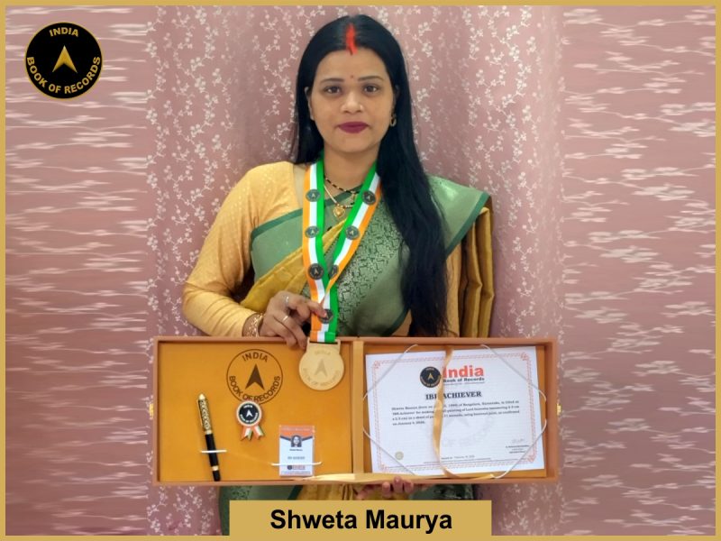 Image of Shweta Maurya with IBR Achiever certificate.