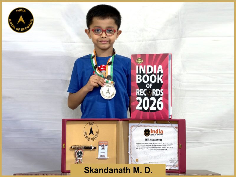 Image of Skandanath M. D. with IBR Achiever certificate.