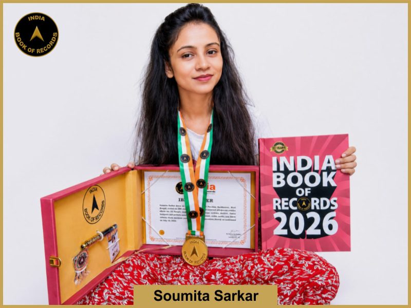Image of Soumita Sarkar with IBR Achiever Certificate.