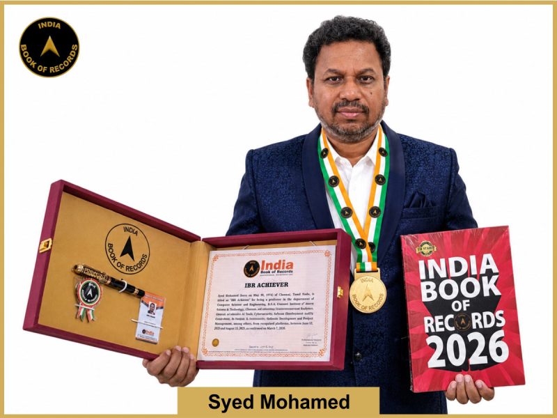Image of Syed Mohamed with IBR Achiever Certificate.