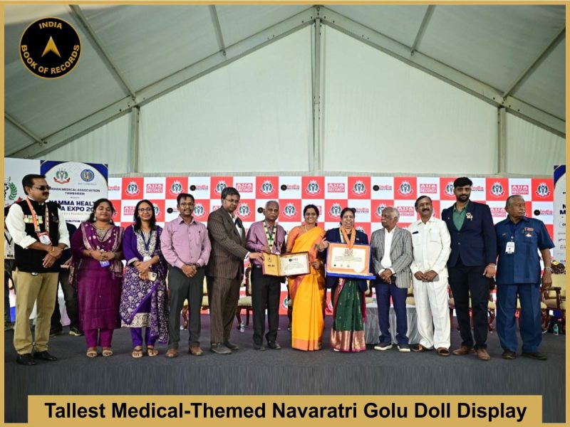 Tallest Medical-Themed Navaratri Golu Doll Display