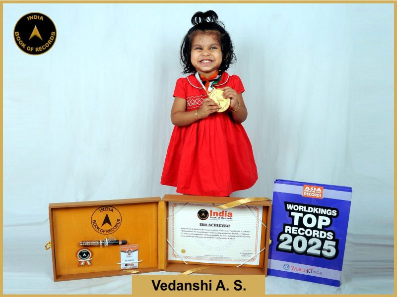 Vedanshi A. S. - IBR Achiever