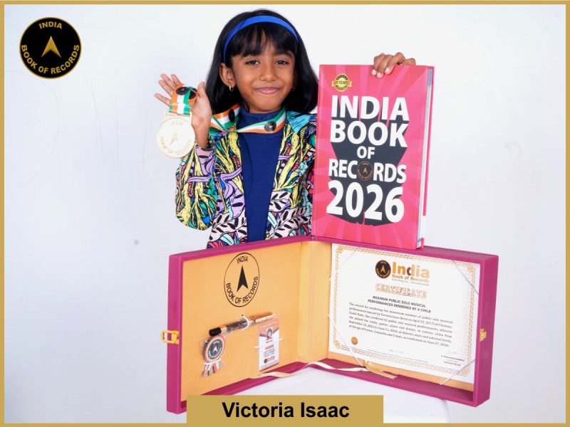 Image of Victoria Isaac, Maximum public solo musical performances rendered by a child.