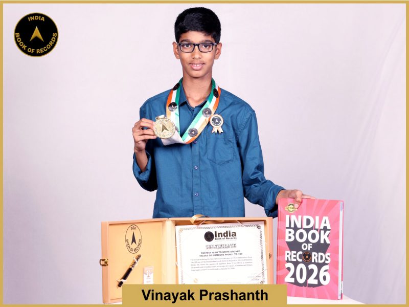 Fastest teen to write square values of numbers from 1 to 100