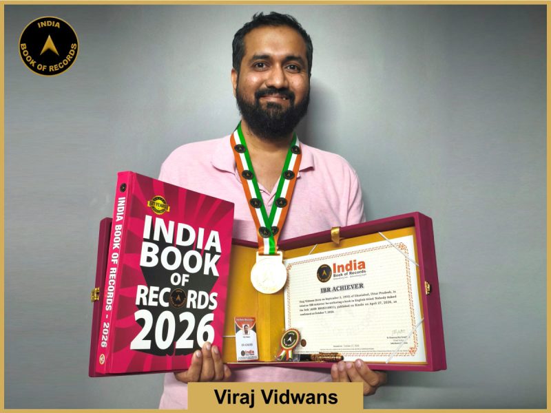 Image of Viraj Vidwans with IBR Achiever Certificate.
