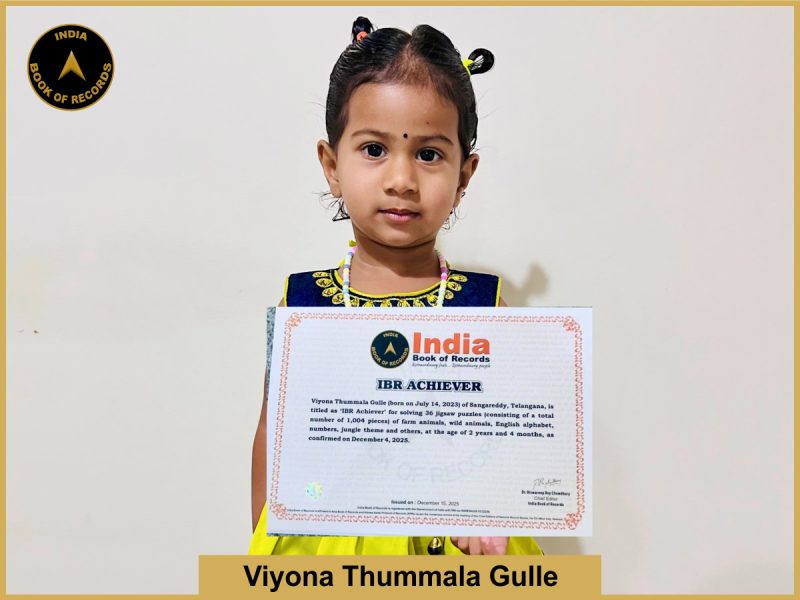 Viyona Thummala Gulle - IBR Achiever