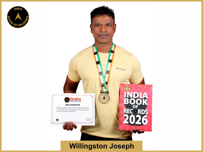 Image of Willingston Joseph with IBR Achiever certificate.