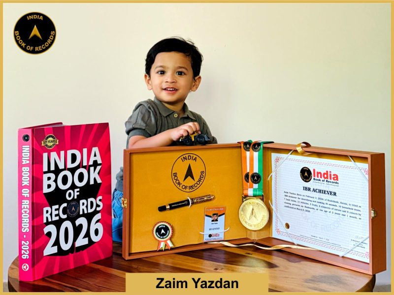Image of Zaim Yazdan with IBR Achiever certificate.
