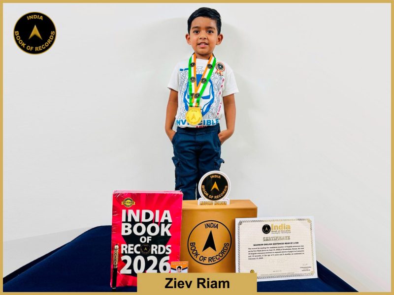 Image of Ziev Riam, Maximum English sentences read by a kid.