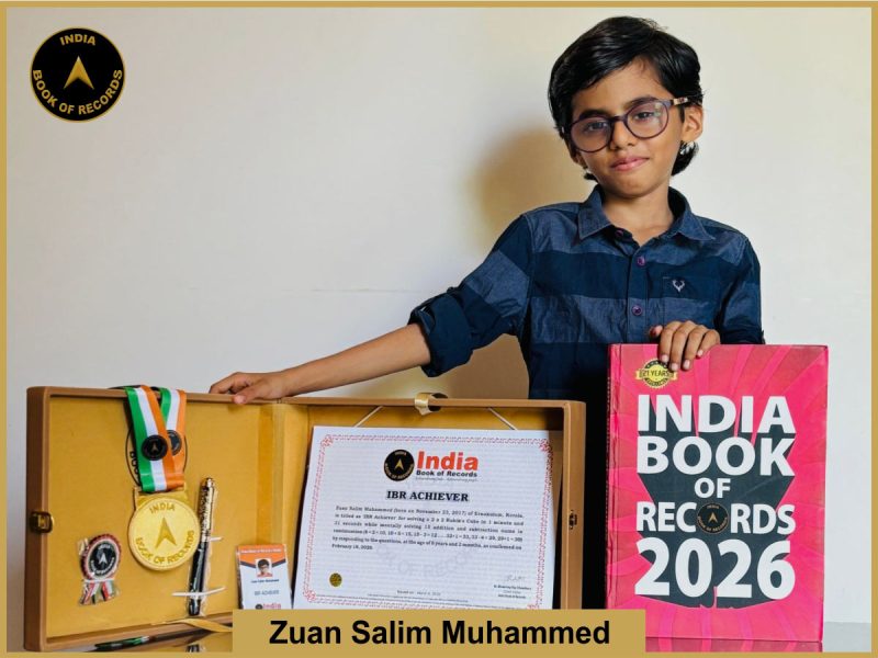 Image of Zuan Salim Muhammed with IBR Achiever certificate.